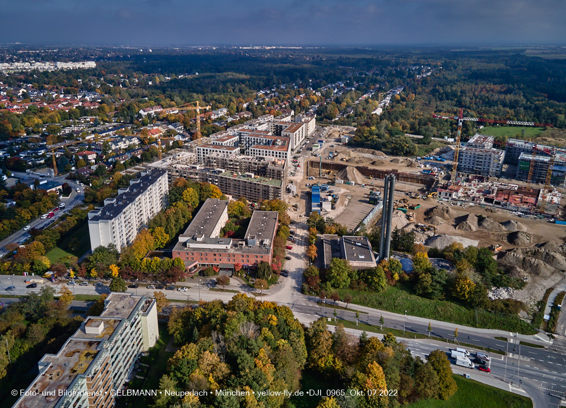 13.10.2022 - Baustelle Alexisquartier und Pandion Verde in Neuperlach